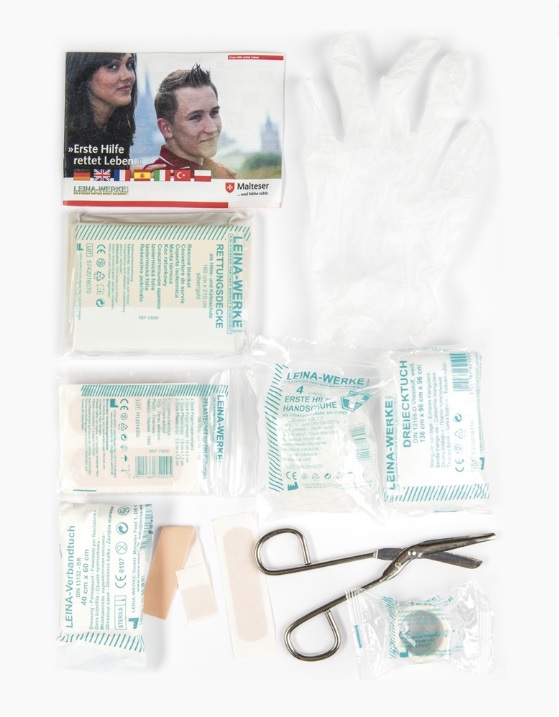SMALL 25-PIECE FIRST AID SET LEINA - BLACK - 1 | YEO
